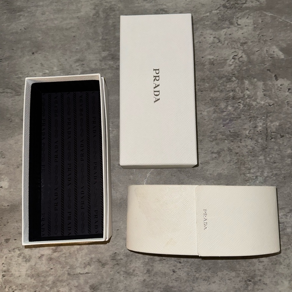 Prada sunglass case and box ONLY